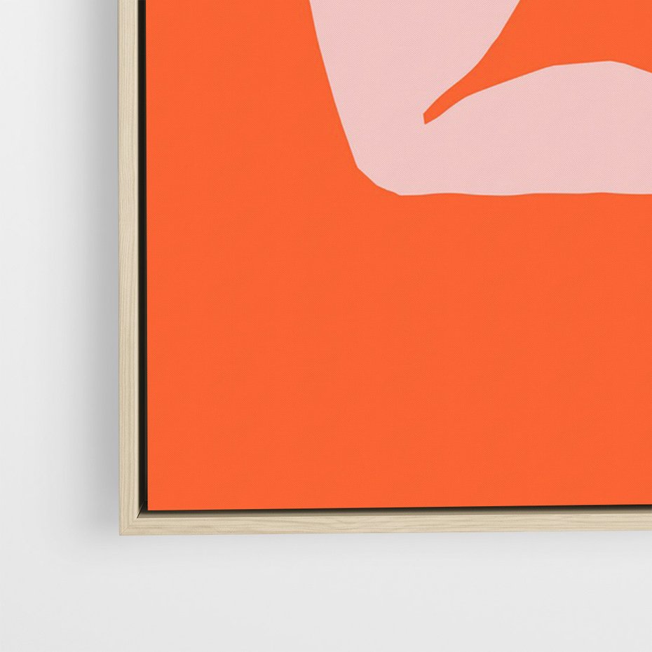 Obraz w ramie 50x70 - Antyczna Godzina - abstrakcja, kobieca sylwetka - rama drewno