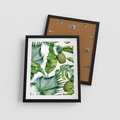 Plakat w ramie 40x50 - Oaza Natury - liście, tropikalne - rama czarna