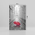Obraz na płótnie 70x100 - Kolorowy parasol w Paryżu - Paryż, parasol