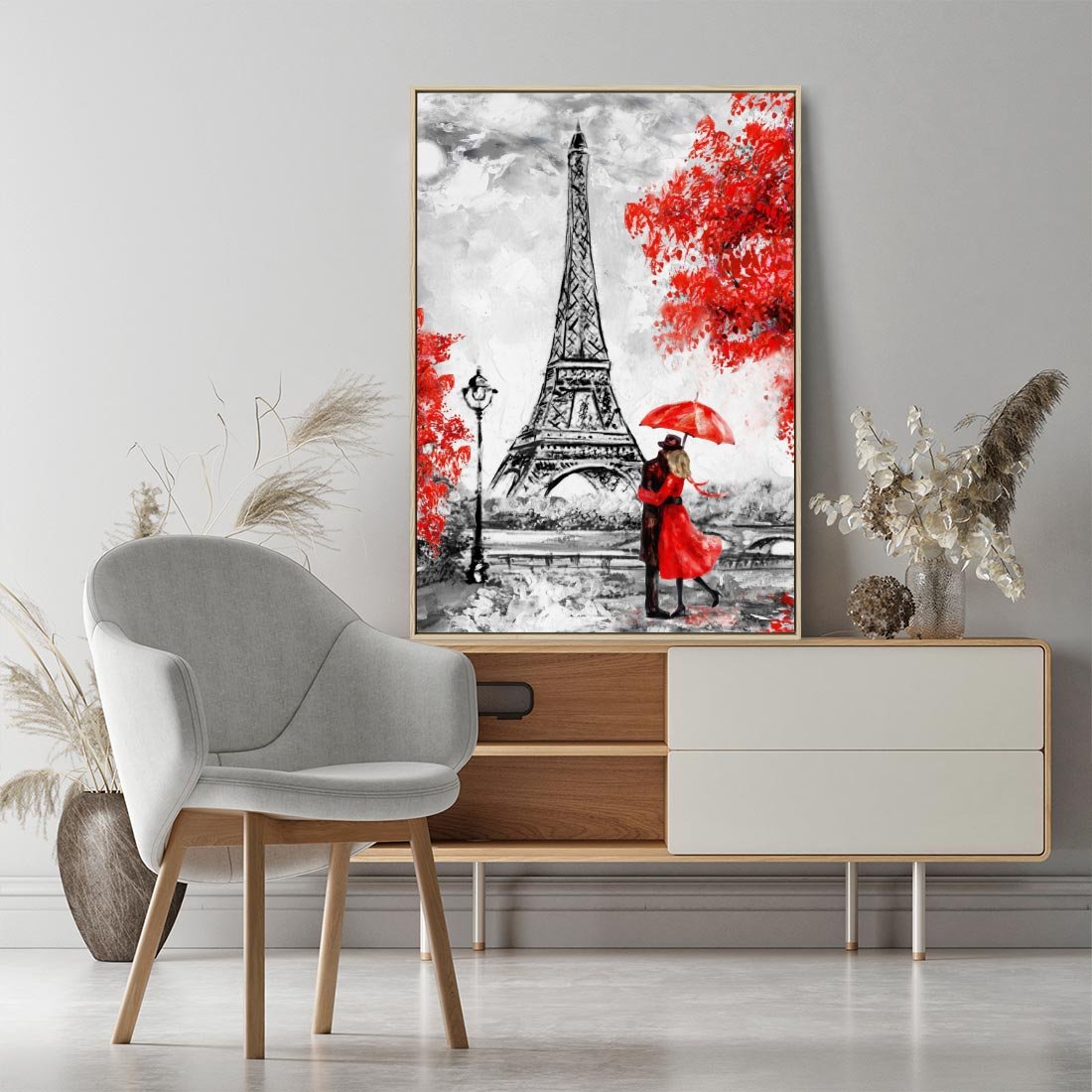 Obraz w ramie 50x70 - Paryż Wieża - Paryż, Wieża - rama drewno