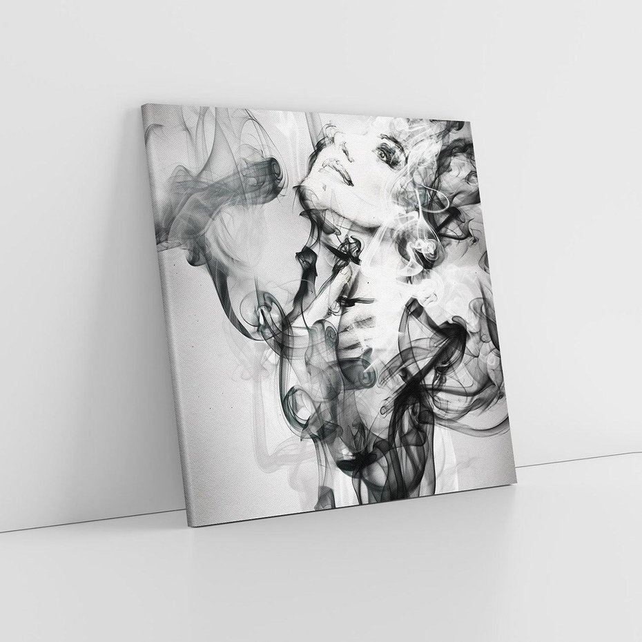 Obraz na płótnie 50x50 - Abstrakcja kobiecego piękna - abstrakcja, kobieta