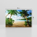 Obraz na płótnie 70x50 - Rajskie Seszele - plaża i palmy - Seszele, plaża