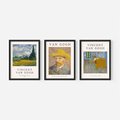 Zestaw obrazy w ramie 50x70 galeria - Van, Goghh, sztuka, obrazy, reprodukcje - rama czarna