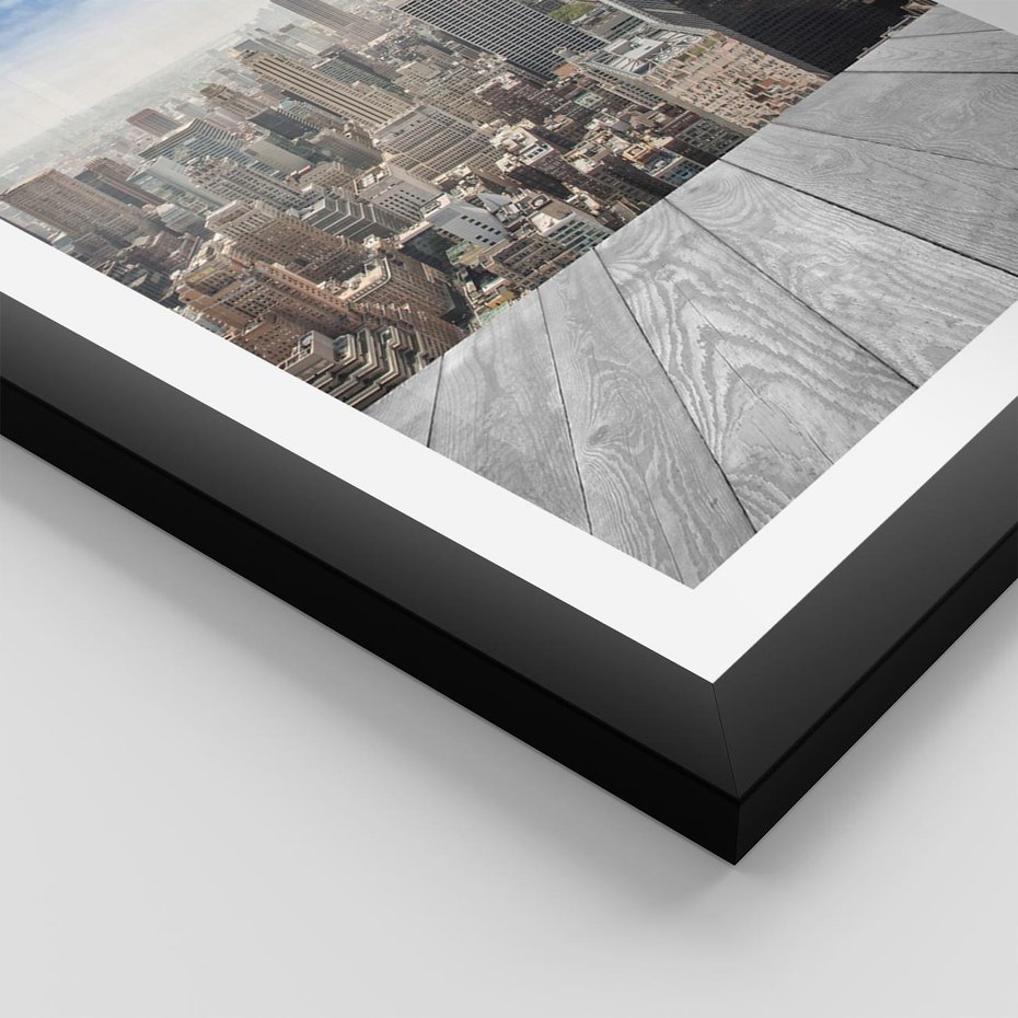 Plakat w ramie 50x70 - Nowojorska energia miejsca - Nowy Jork, miasto - rama czarna