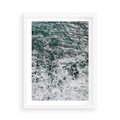 Plakat w ramie 50x70 - Sztormowa Przygoda - morze, ocean - rama biała