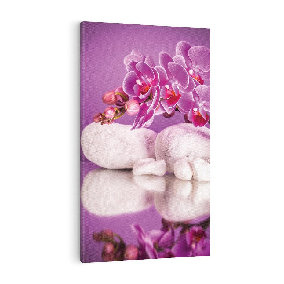 Obraz na płótnie 80x120 - Kwiatowy Relaks - orchidea, kwiat