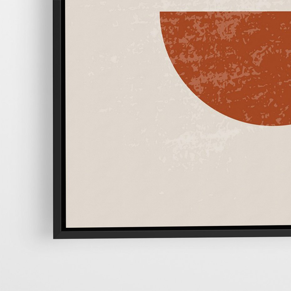 Obraz w ramie 50x70 - Geometryczne Wibracje - boho plakat, geometryczny - rama czarna