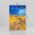 Obraz na płótnie 50x70 - "Wheatfield with Crows" (1890) Vincent van Gogh - Reprodukcja - reprodukcja, obraz na płótnie