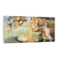 Obraz na płótnie 120x60 - "Narodziny Wenus" (1485), Sandro Botticelli - Reprodukcja - reprodukcja, obraz na płótnie