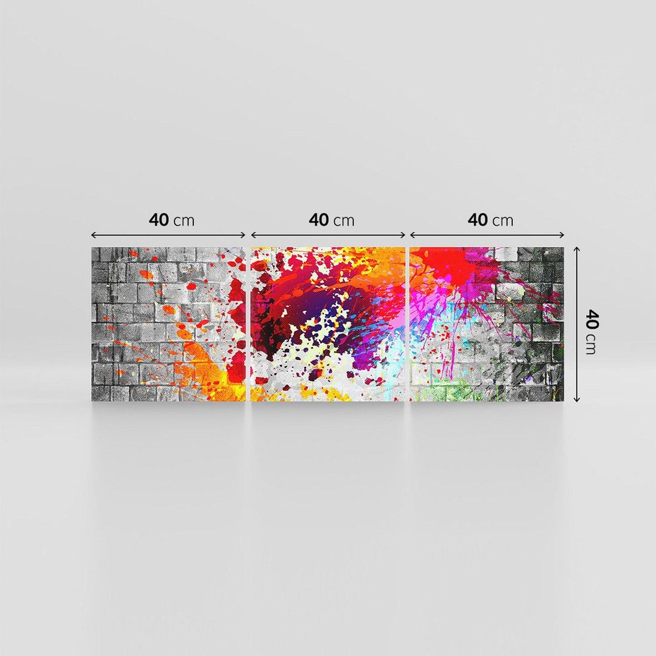 Obraz na płótnie 120x40 - Ekspresja Graffiti - farba, graffiti