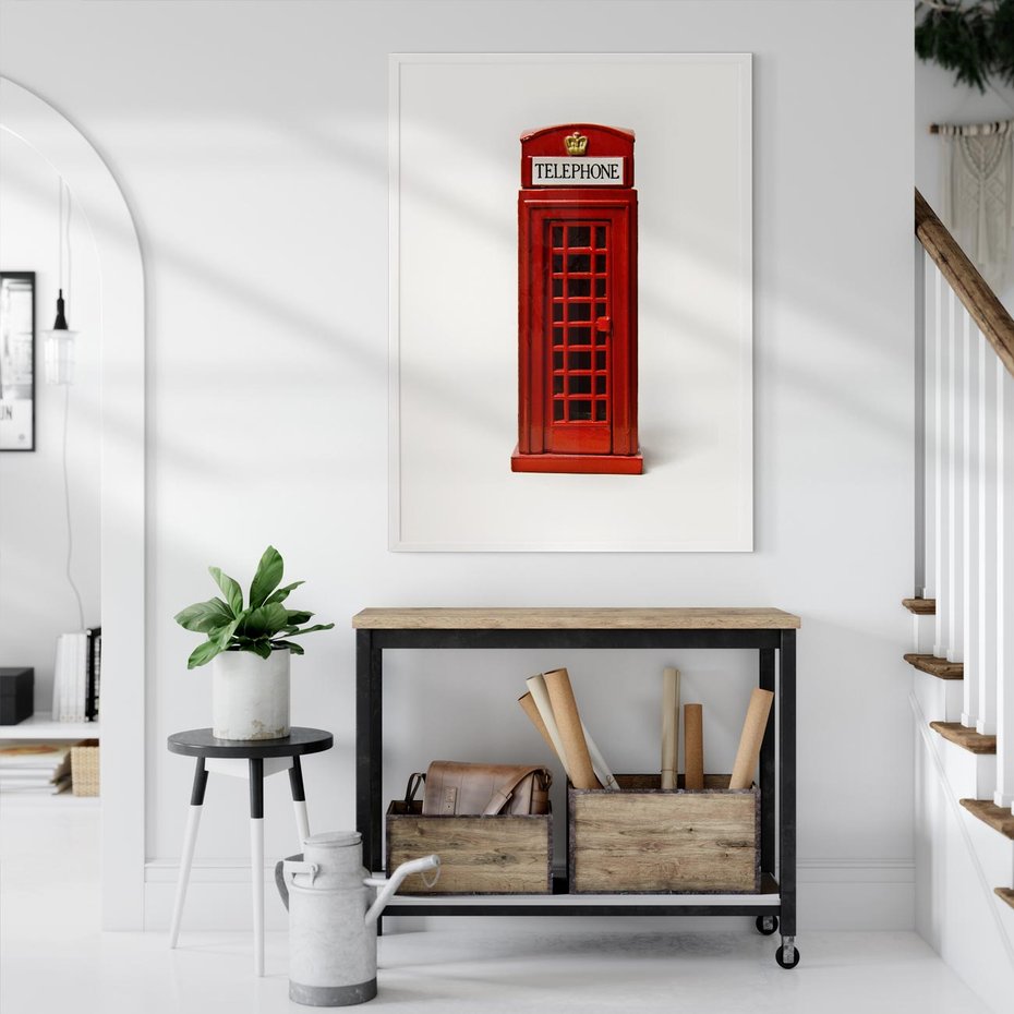 Plakat bez ramy 50x70 - Ikona Londynu - Londyn, budka