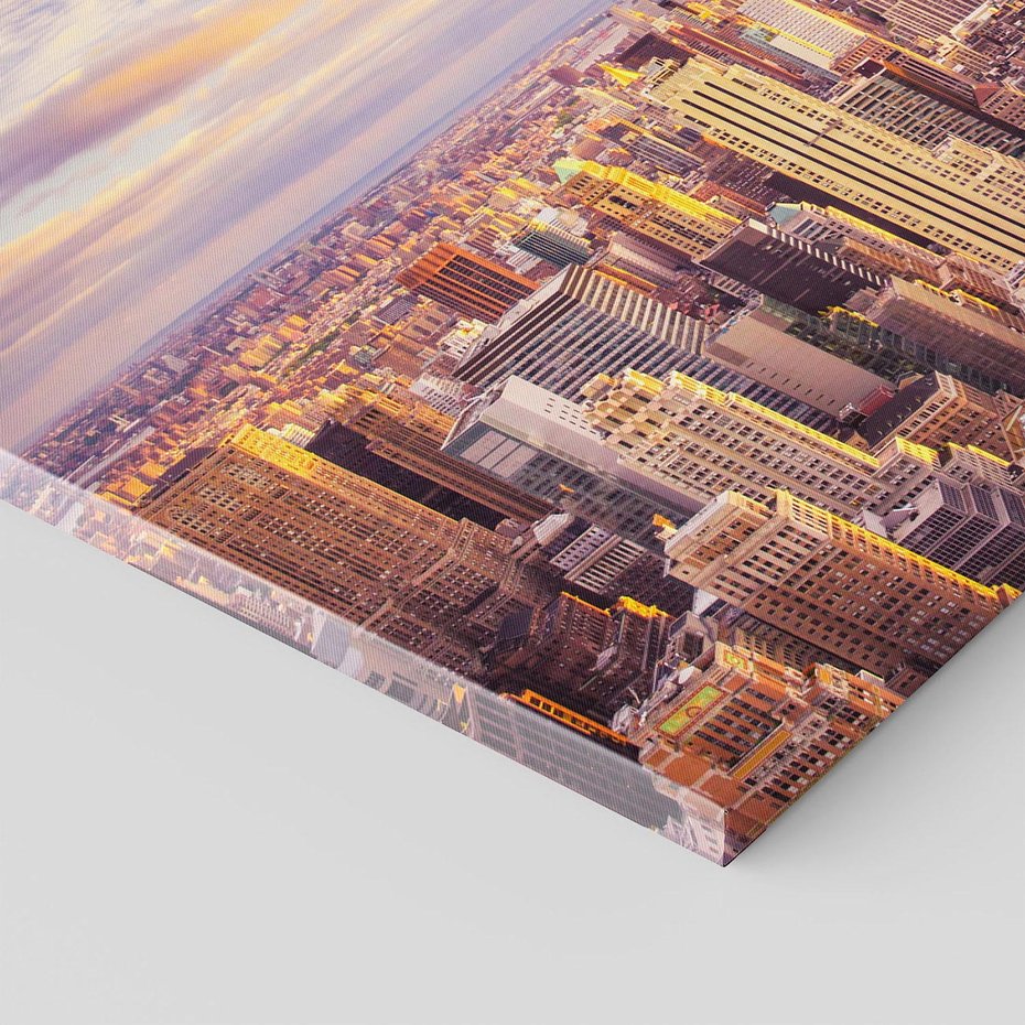 Obraz na płótnie 120x80 - Amerykański duch: Miasto na horyzoncie - USA, Ameryka