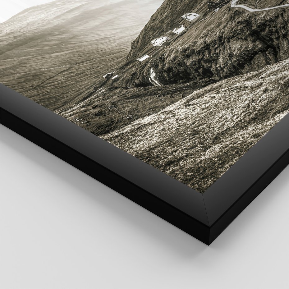 Zestaw obrazy w ramie 40x50 galeria - Góry, bizon, kozica - rama czarna