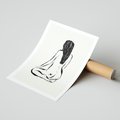 Plakat bez ramy 40x50 - Minimalistyczna Piękność: Kobieta w Sztuce - grafika minimalizm, rysunek kobiety