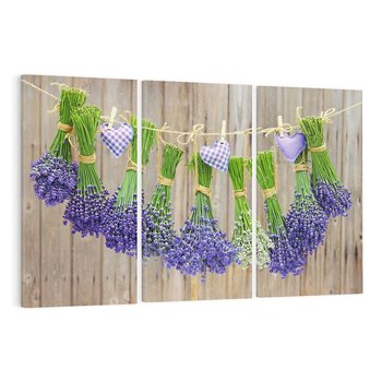 Obraz na płótnie 120x80 - Lawenda kompozycja Kwiaty - lawenda, kwiaty