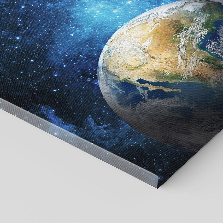 Obraz na płótnie 50x50 - Kosmiczne Horyzonty - Ziemia, kosmos