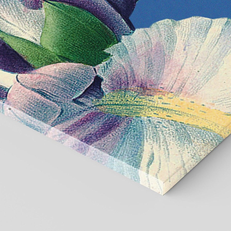 Obraz na płótnie 150x50 - Rapsodia malarskich gestów - wielkie kwiaty, zbliżenie