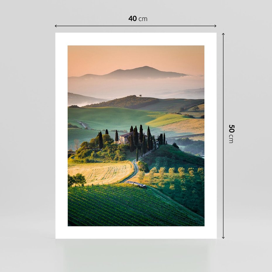 Plakat bez ramy 40x50 - Perspektywa malowniczego widoku - widok, perspektywa