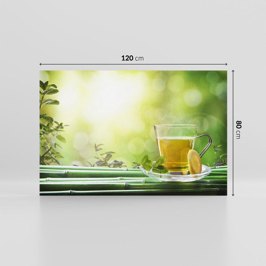 Obraz na płótnie 120x80 - Chwila relaksu - herbata