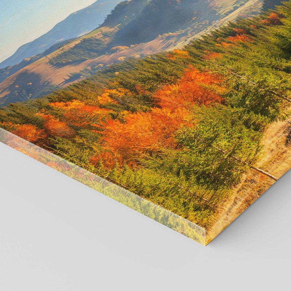 Obraz na płótnie 120x40 - Bliskość natury - góry, drzewo