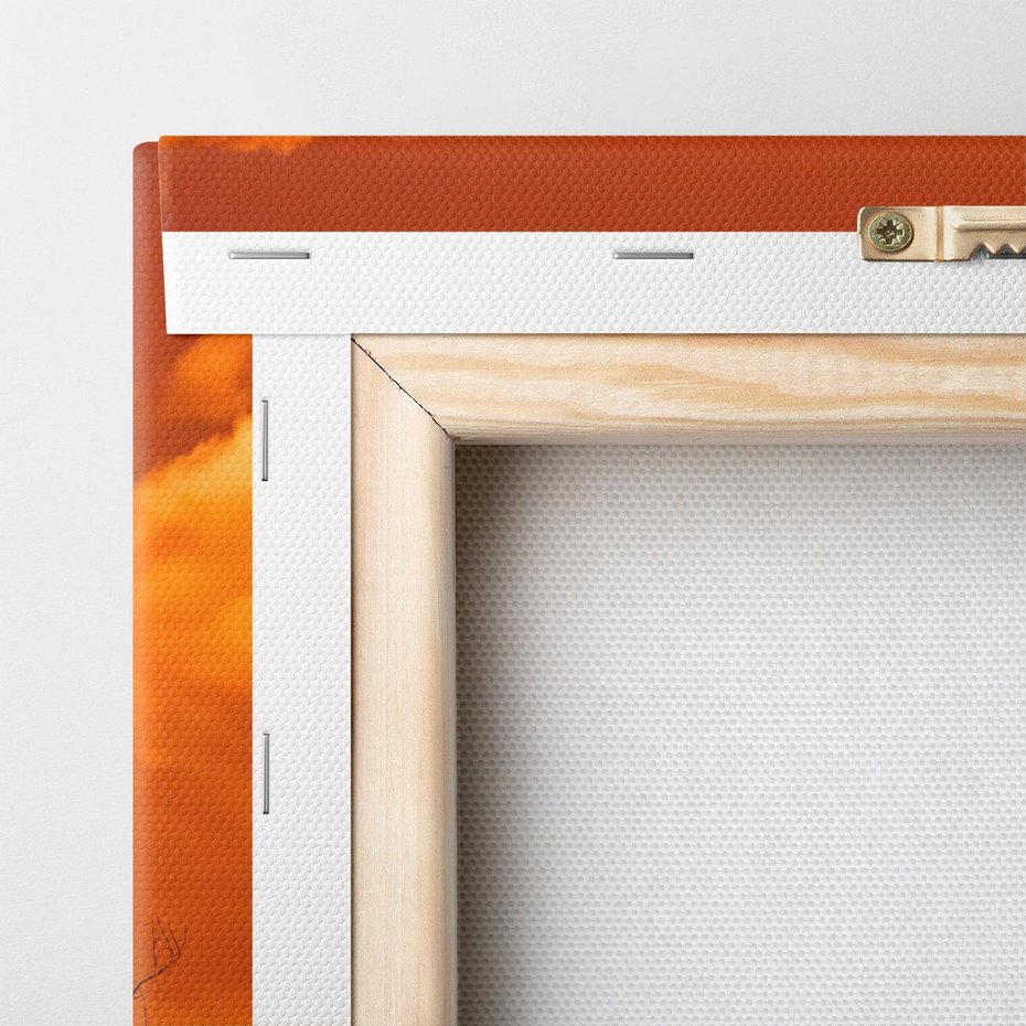 Obraz na płótnie 70x50 - Magiczne Drzewa na Tle Rozległej Sawanny - drzewa, sawanna