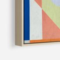 Obraz w ramie 50x70 - Księga Kolorowych Wizji - różne geometryczne formy, koła - rama drewno