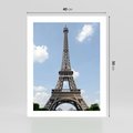 Plakat bez ramy 40x50 - Paryż z wieżą Eiffla - Eiffla, Paryż