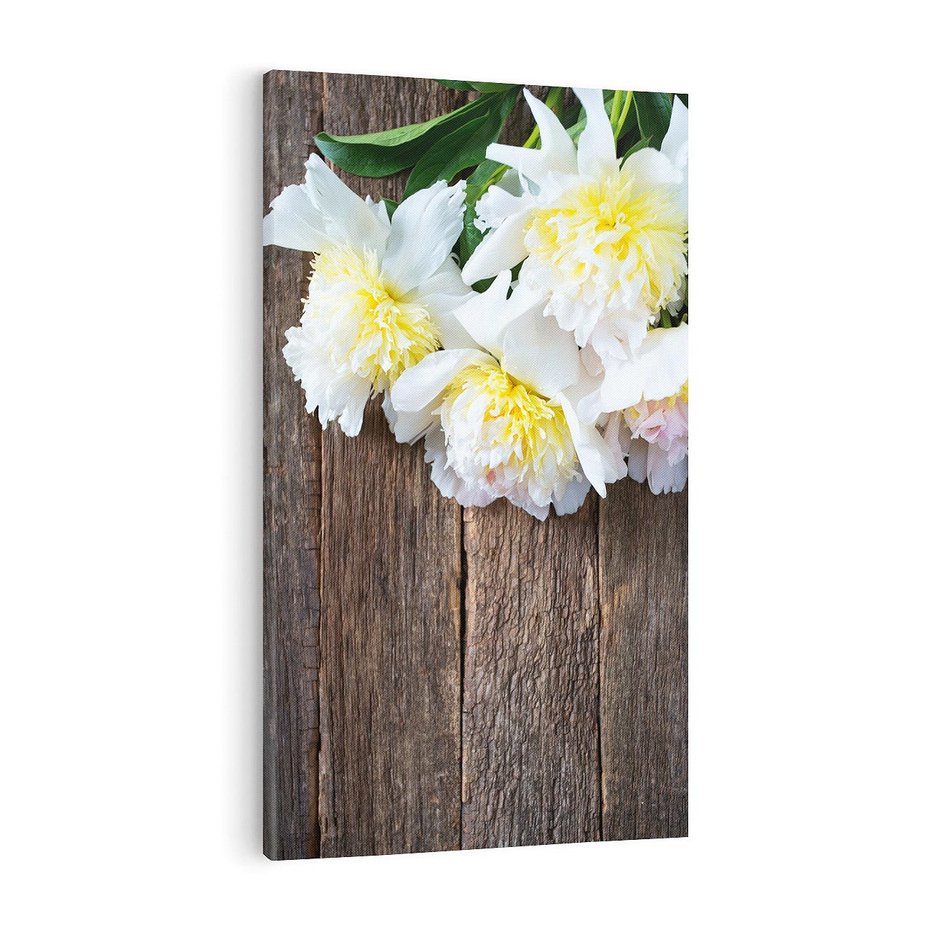 Obraz na płótnie 50x70 - Relaksująca Harmonia - kwiaty, spa