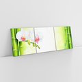 Obraz na płótnie 120x40 - Orchidea, Bambus i Relaks w SPA - orchidea, kwiat