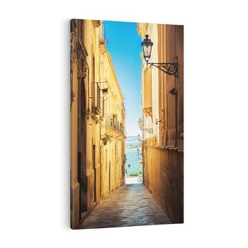 Obraz na płótnie 80x120 - Perspektywa magicznej uliczki - uliczka, perspektywa