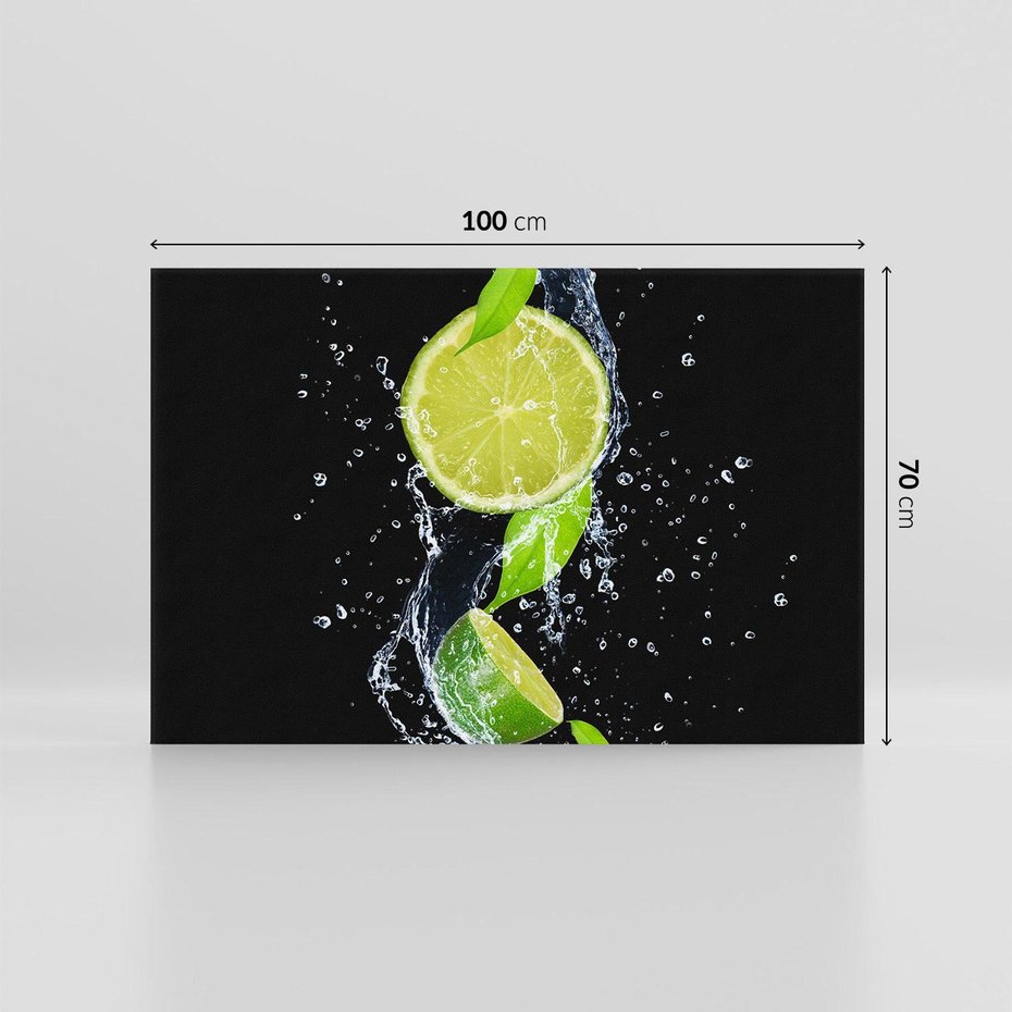 Obraz na płótnie 100x70 - Świeżość Cytrusów - limonki, cytryny