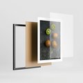 Plakat w ramie 30x40 - : Zdrowe kąski - kiwi, owoce - rama czarna