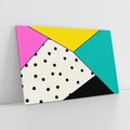 Obraz na płótnie 70x50 - Wesołe Geometryczne Kształty - geometryczne kształty, abstrakcja