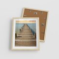Plakat w ramie 40x50 - Pomost ku morzu - pomost, morze - rama drewno