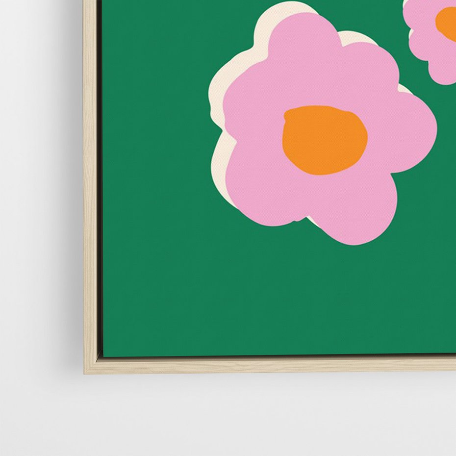 Obraz w ramie 80x120 - Przenikające Refleksje - abstrakcyjny plakat, boho styl - rama drewno