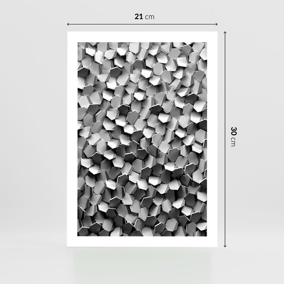 Plakat bez ramy 21x30 - Odkryj głębię sztuki - graficzne, 3D