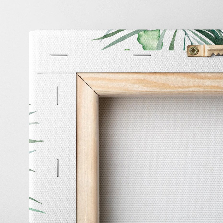 Obraz na płótnie 90x30 - Przyjemność Złotej Natury - złote, liście