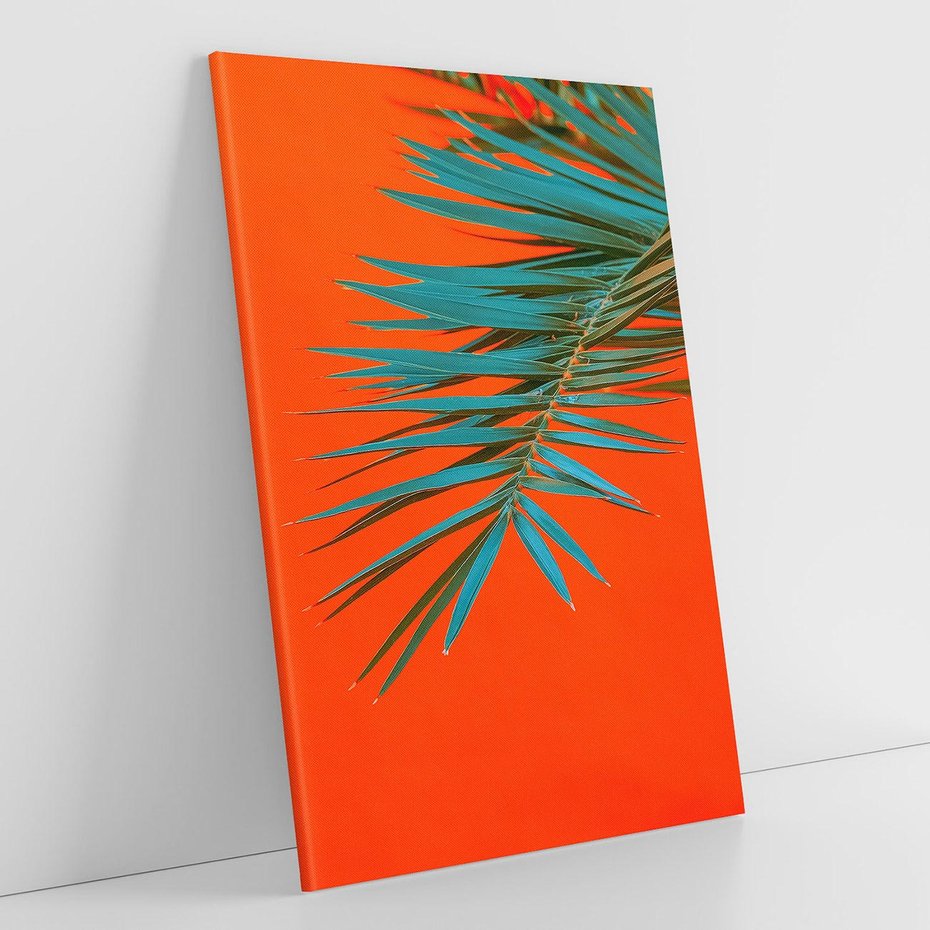 Obraz na płótnie 50x70 - Egzotyczny Urok - liście, palma