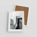 Plakat w ramie 30x40 - Fotografia Wieżowców - architektura, budynki - rama biała