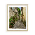 Plakat w ramie 40x50 - Spacer po Złotej Alei - uliczka, perspektywa - rama drewno