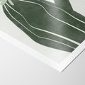 Plakat bez ramy 21x30 - Zieleń Inspirującego Życia - zielony plakat, minimalizm