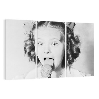 Obraz na płótnie 120x80 - Pyszny Deser - retro zdjęcie, czarno białe