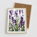 Plakat w ramie 50x70 - Fioletowa harmonia lawendy - lawenda, fiolet - rama drewno