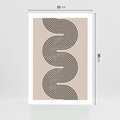 Plakat bez ramy 21x30 - Bezgraniczne Odbicia - abstrakcyjne linie, geometria