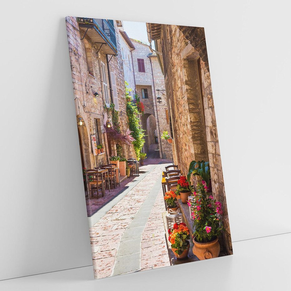 Obraz na płótnie 50x70 - Malownicze Zakątki Miasta - uliczka, perspektywa