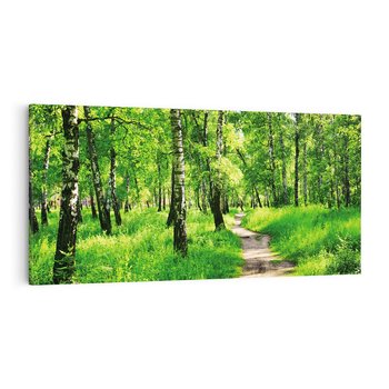 Obraz na płótnie 120x60 - odkryj piękno drzew - las, drzewa