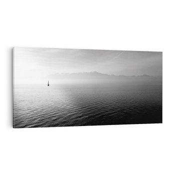 Obraz na płótnie 120x60 - Łódka na morzu - łódka, morze