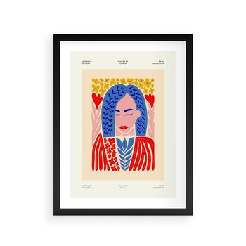 Plakat w ramie 40x50 - Impulsy Czasu - kobieca sztuka, abstrakcja - rama czarna