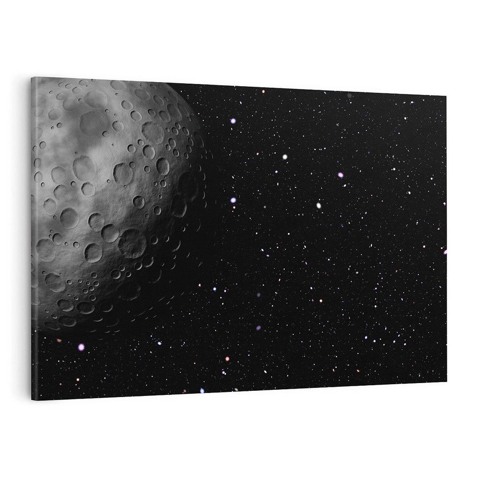 Obraz na płótnie 120x80 - Księżyc kosmiczny - księżyc, kosmos