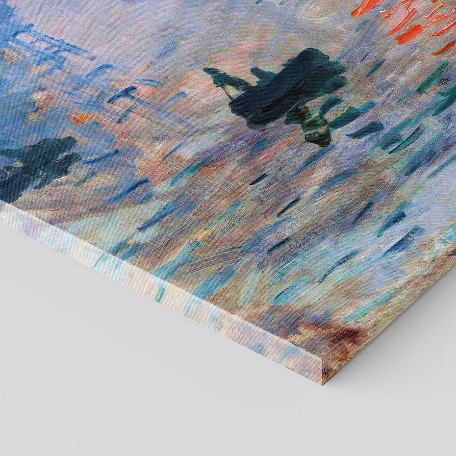 Obraz na płótnie 70x100 - Impresja Wschód Słońca 1872, Claude Monet - Reprodukcja - reprodukcja, obraz na płótnie